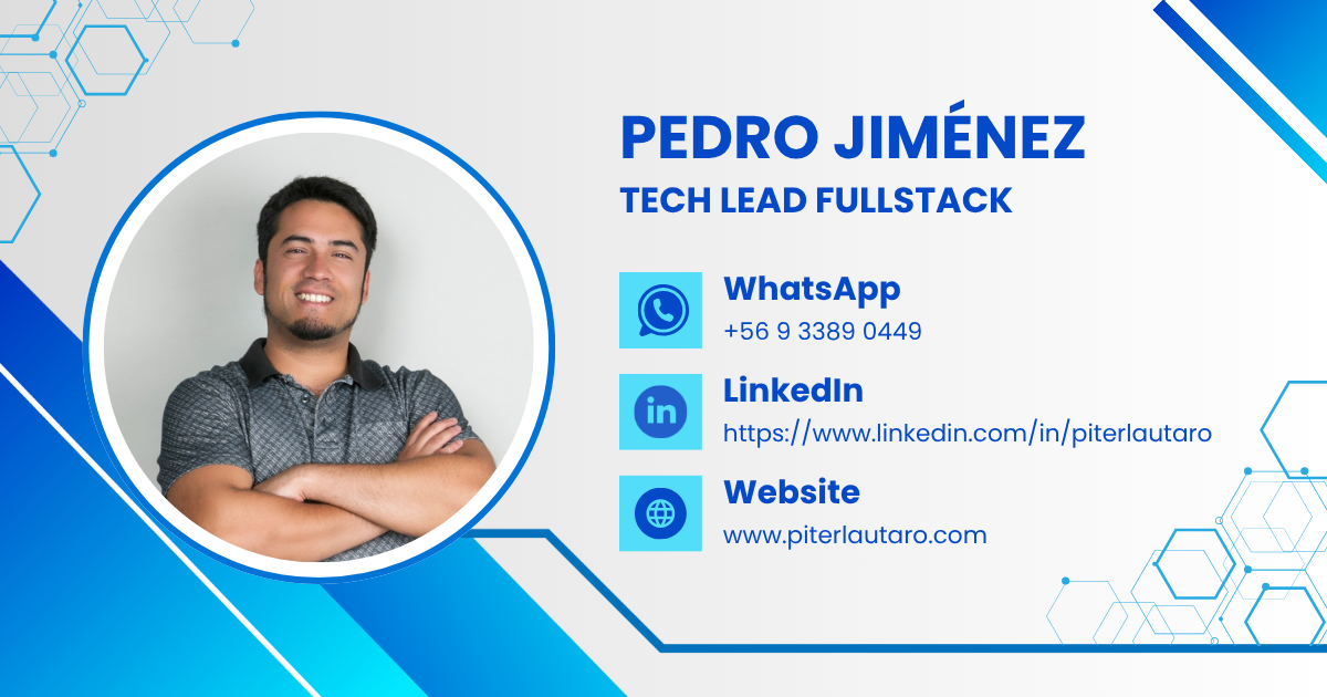 Pedro Jiménez | Senior Full Stack Developer